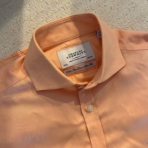 Charles Tyrwhitt Shirt - Orange, Buttons, Great Condition!